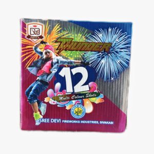 12 Shot Multicolor & Crackling